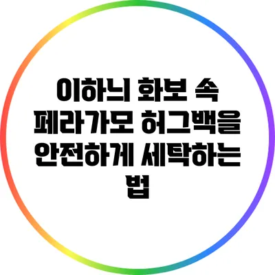 이하늬 화보 속 페라가모 허그백을 안전하게 세탁하는 법